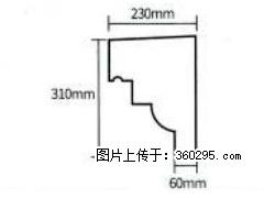 产品分解图型 - 檐口线，型号：SX311-YK-3，规格：230x310mm(3) - 楚雄三象EPS建材 cx.sx311.cc